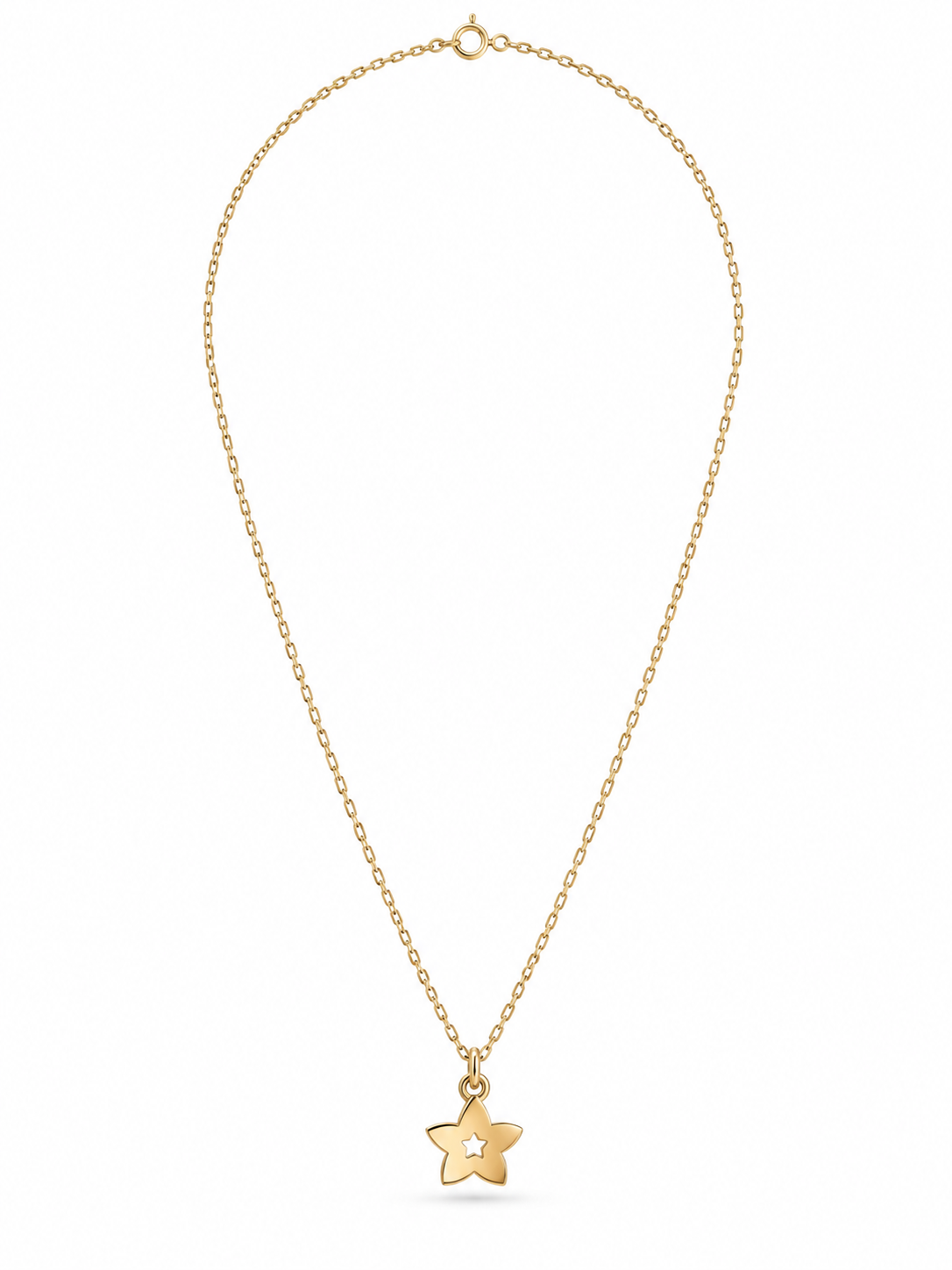 14 Karat Goldkette mit Sternanhänger