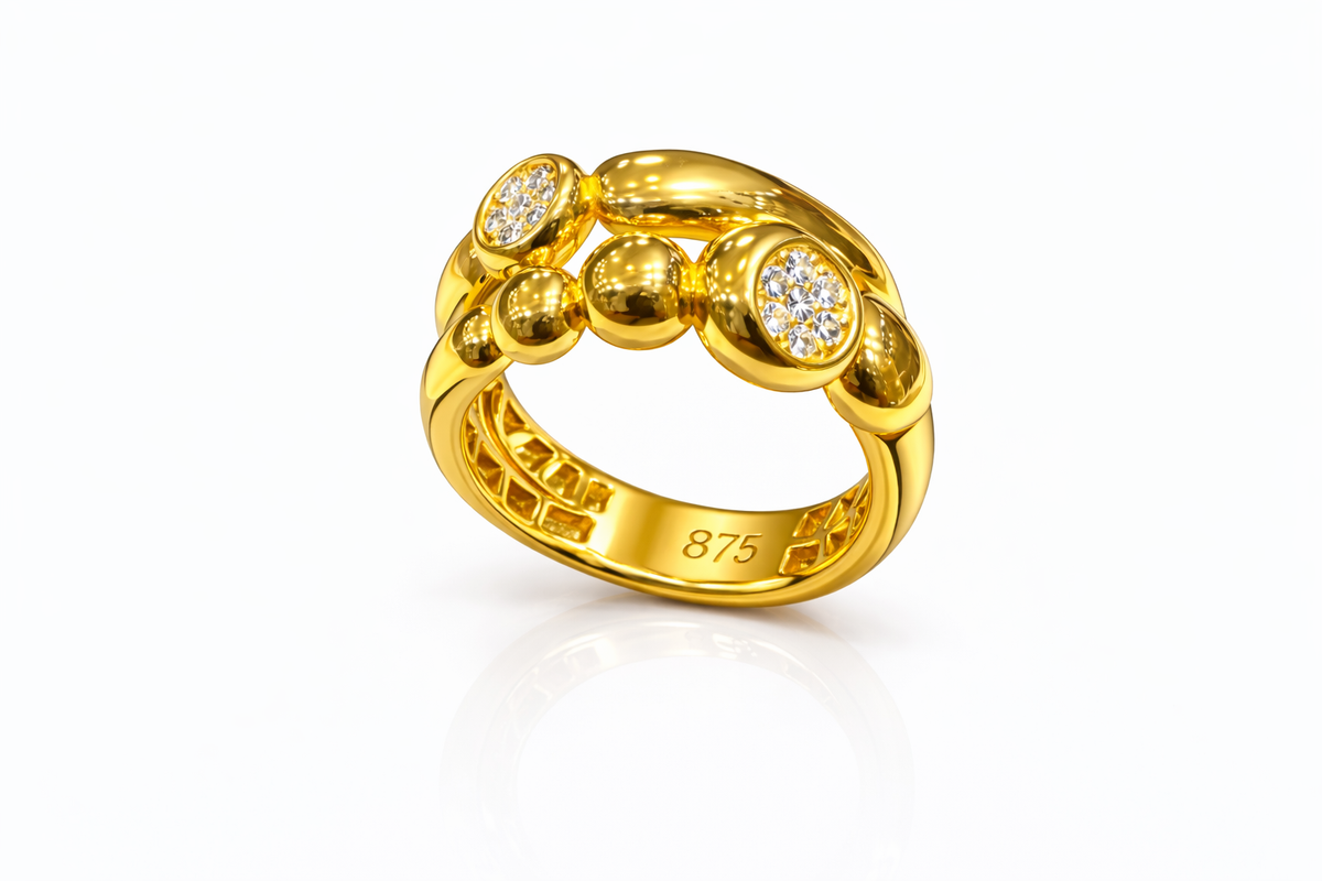 Aljazeera Gold Ring 21 Karat Gold – Modell 8