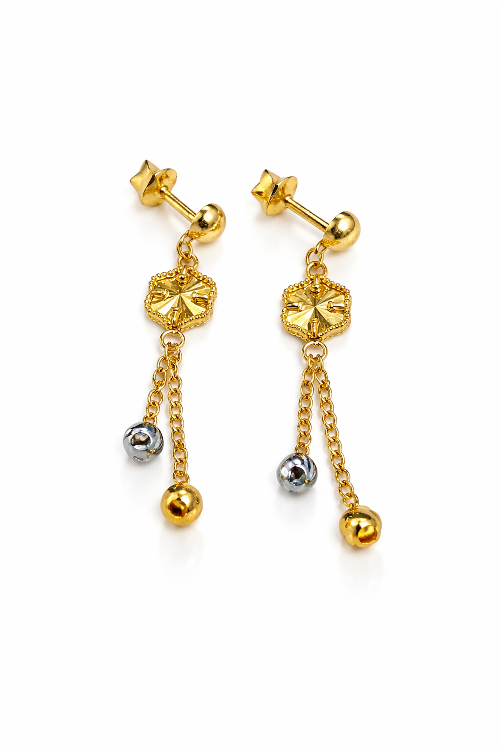 Aljazeera Gold Ohrringe 21 Karat Gold – Modell 6